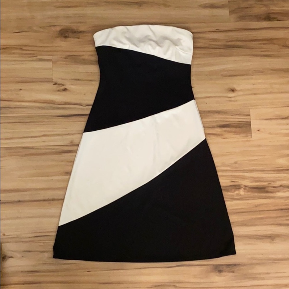 Strapless cocktail dress